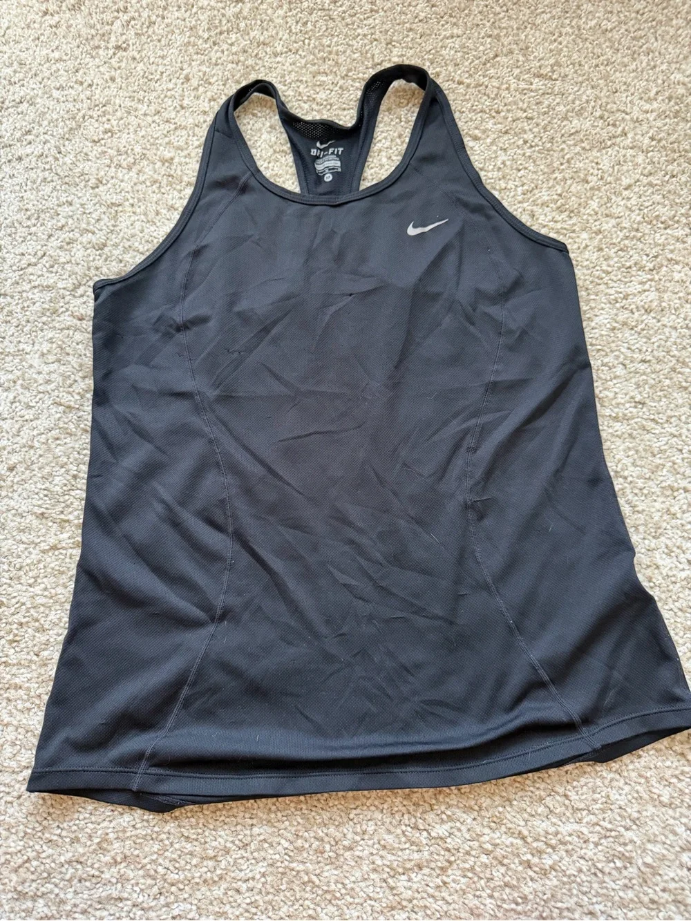 Nike Black Dri-FIT Racerback Tank